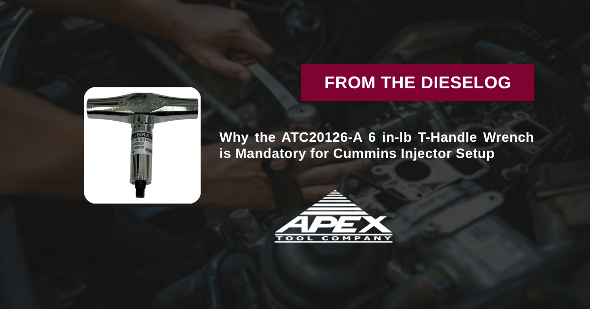 ATC20126-A Injector Setting Torque Wrench 6 in-lb Cummins 3376592 Main Tool View